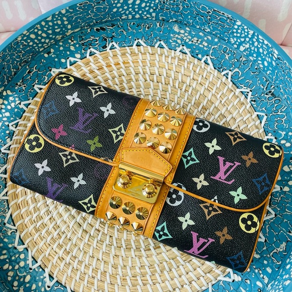 LOUIS VUITTON COURTNEY CLUTCH MULTI NOIR FL0170 ‼️PURGE SALE‼️ - Picture 3 of 16